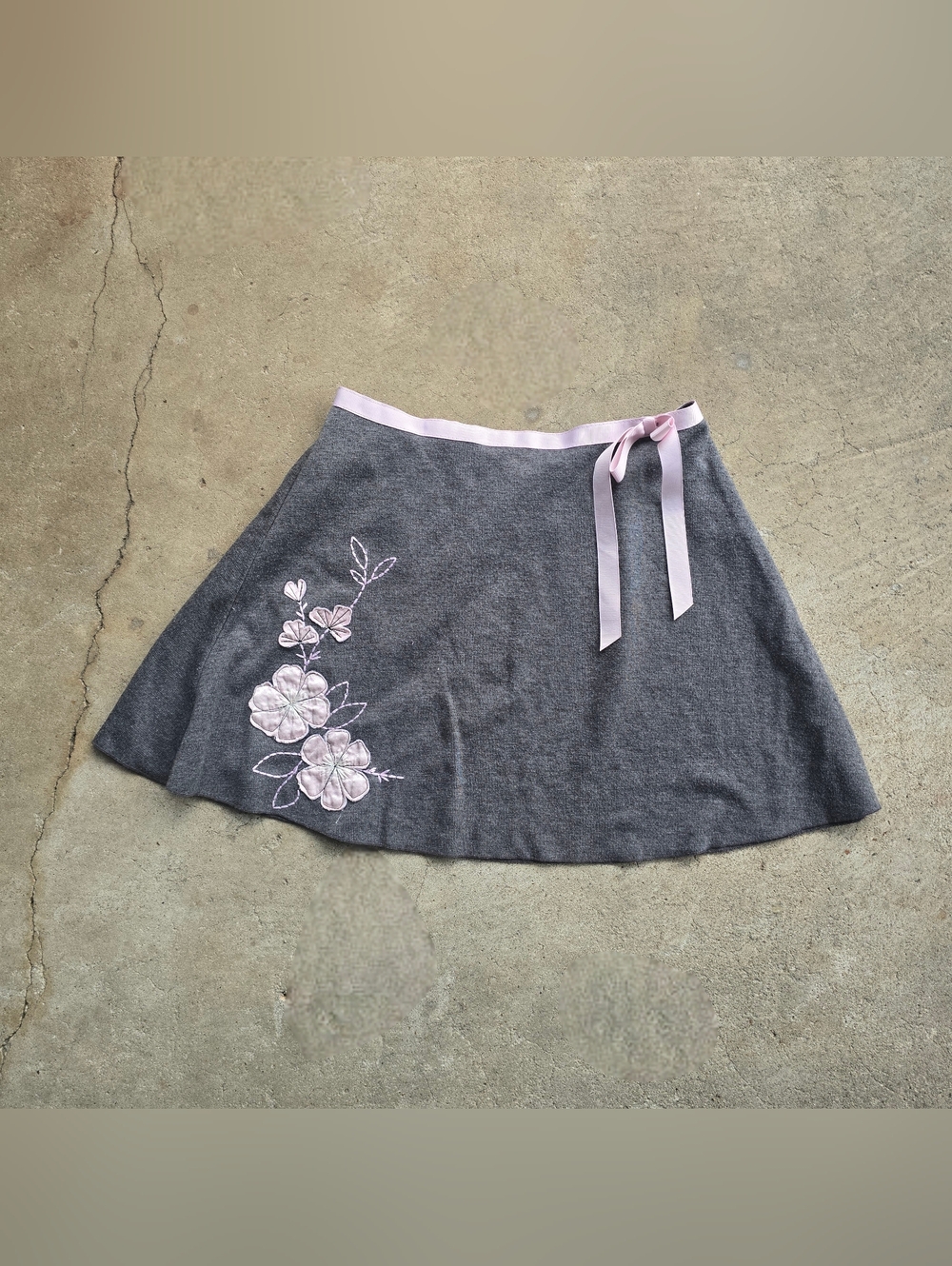Vintage 90s y2k Amy Byer Euro Style Mini Skirt Floral Dainty Fairy Submersive